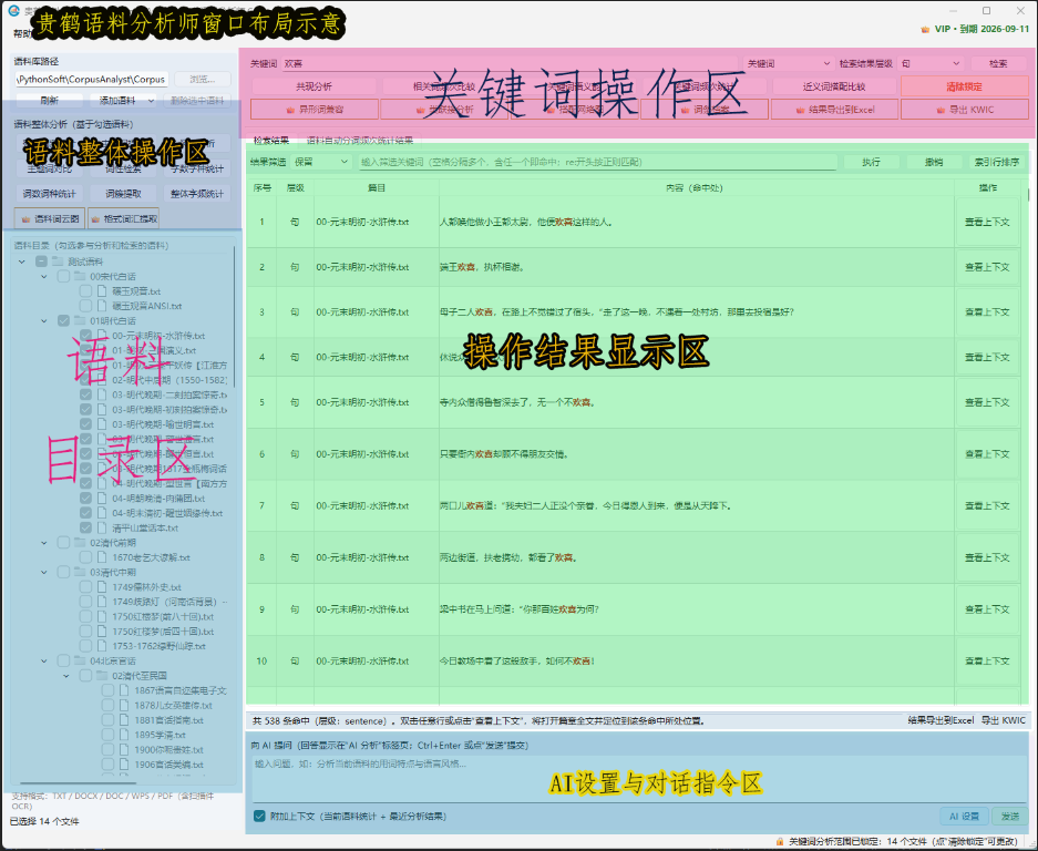 贵鹤语料分析师（CorpusAnalyst） 软件操作说明...